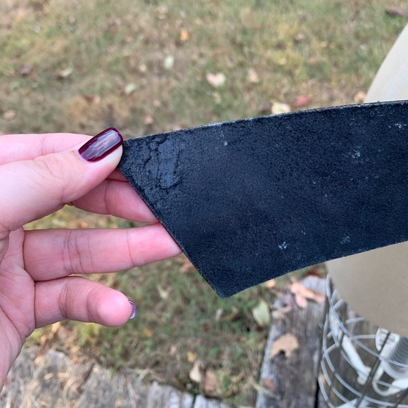 Funky Vintage Leather Oversized Waist Belt - Picture 13 of 16